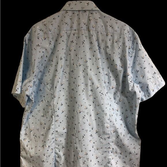 Jack Maverick 100% cotton short sleeve print button front‎ shirt NWT Size XL - Picture 5 of 8